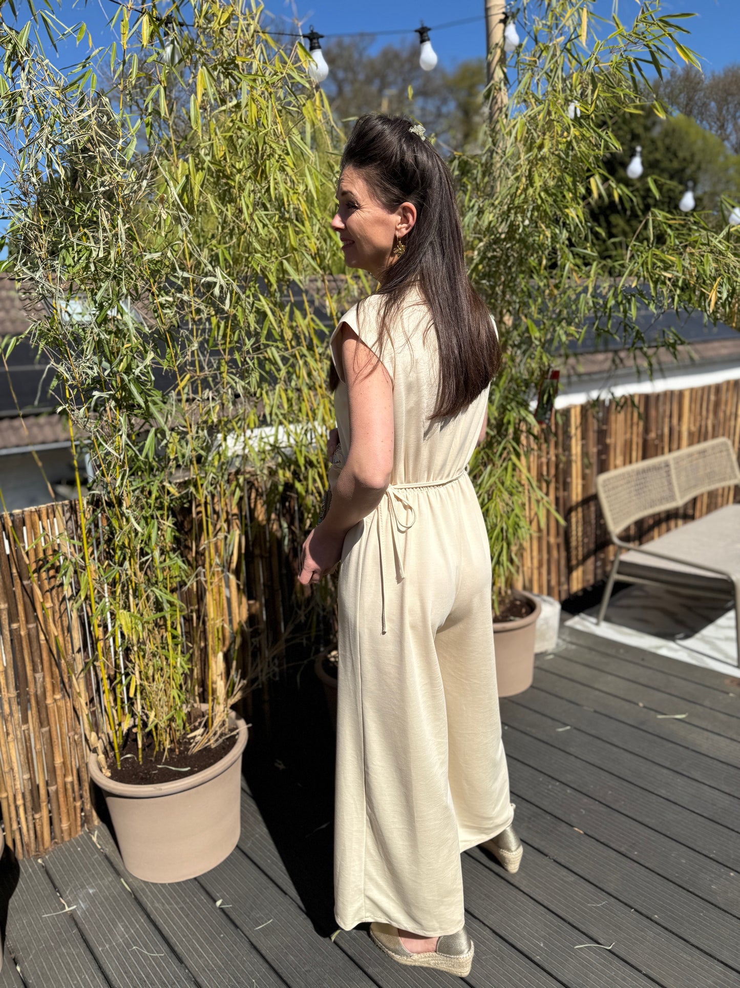 Megan Jumpsuit - Beige