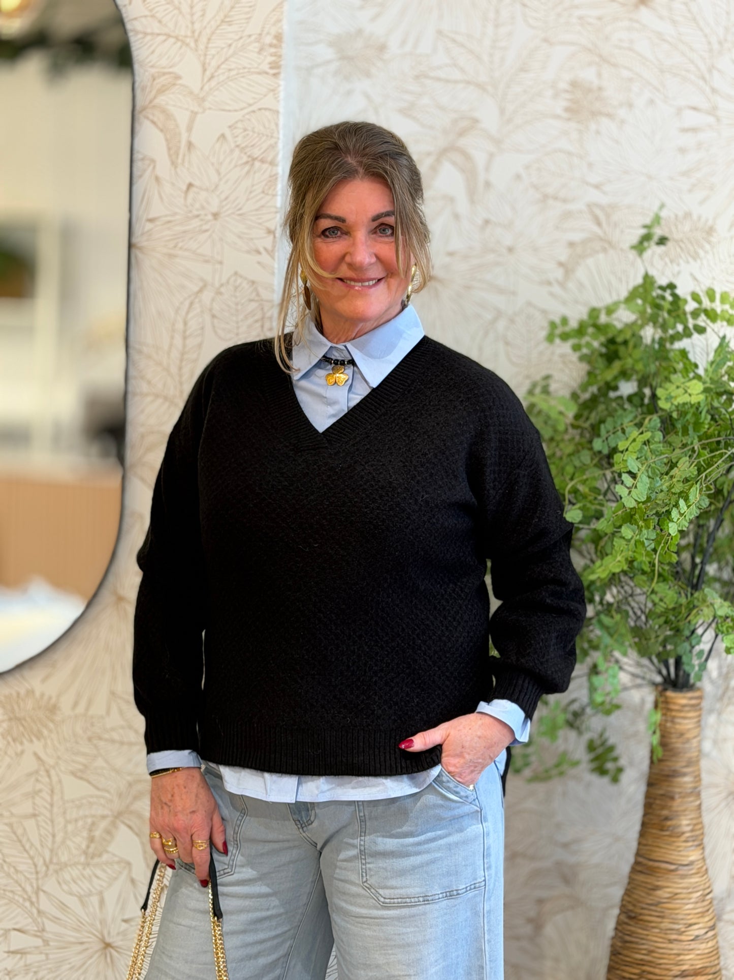 VALENTINA Trui - Zwart