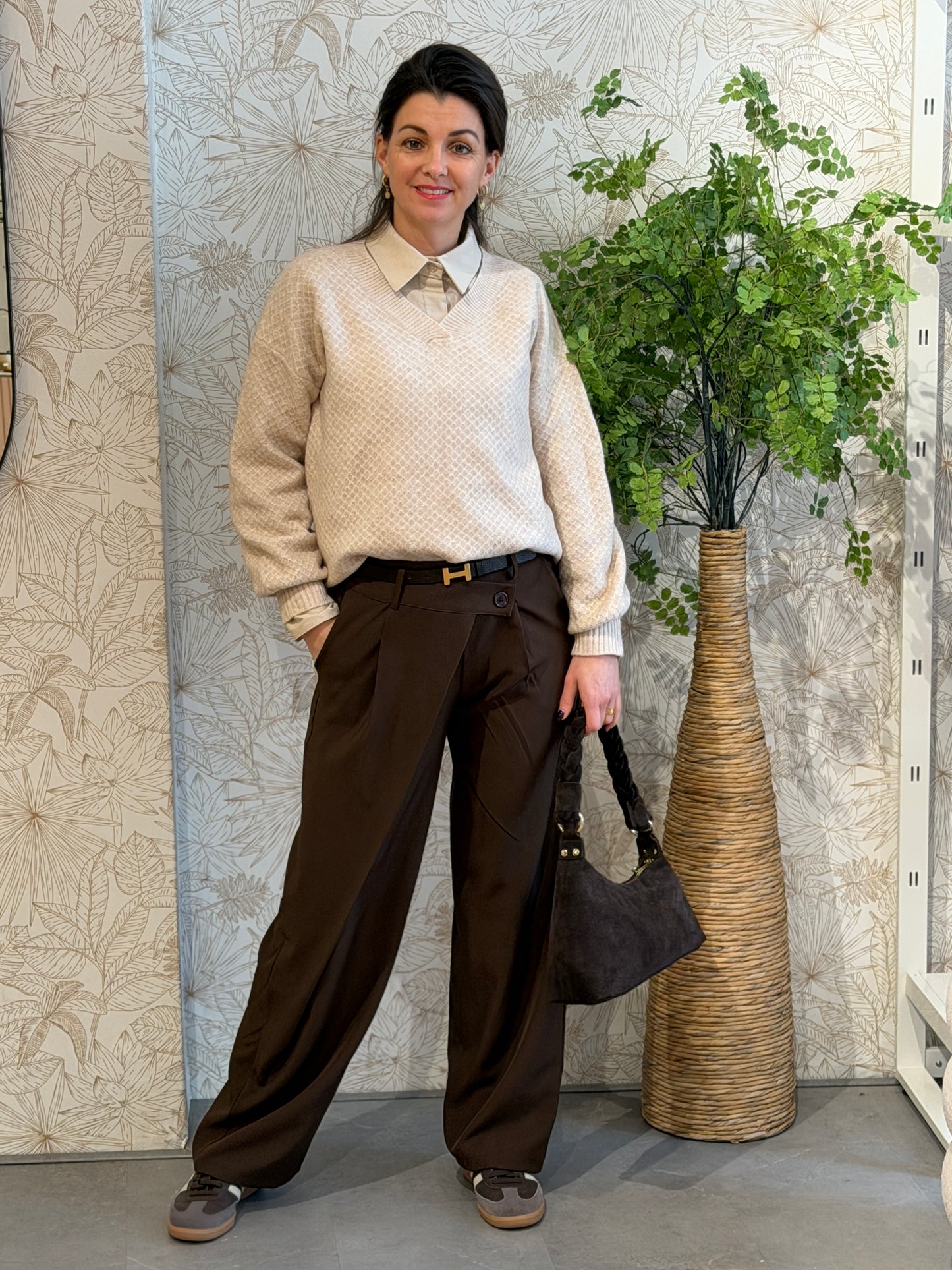 VALENTINA Trui - Beige