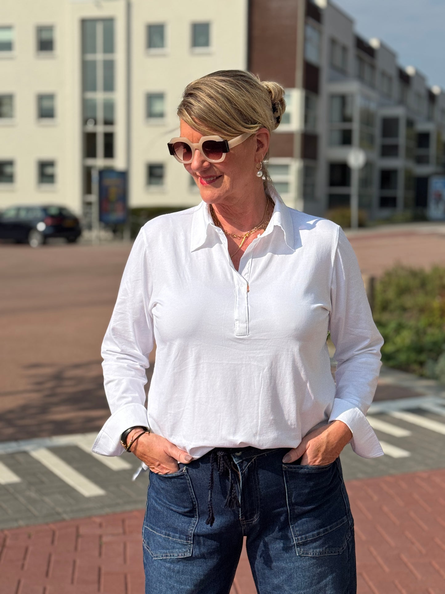 BONA Blouse - Wit