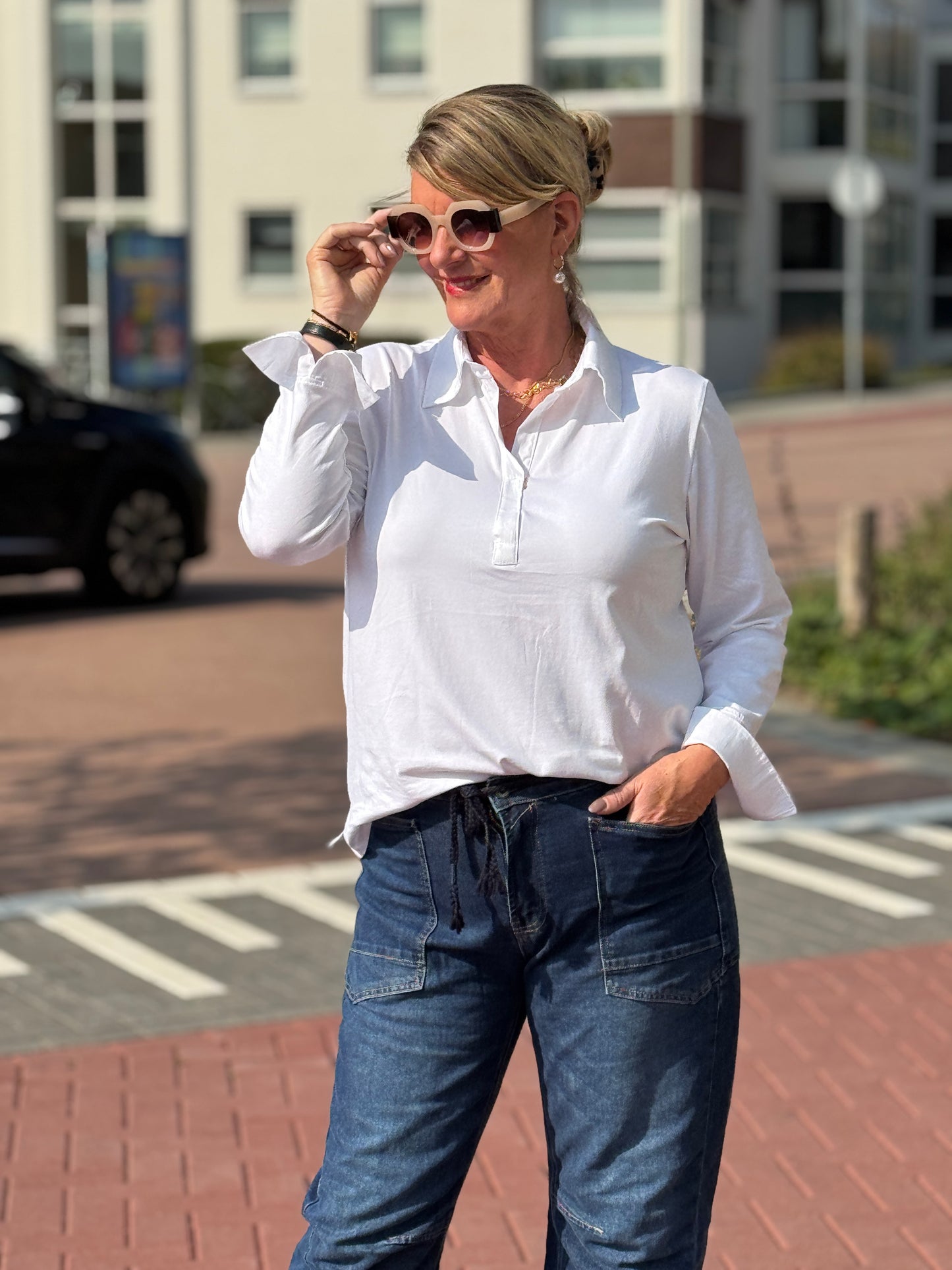 BONA Blouse - Wit
