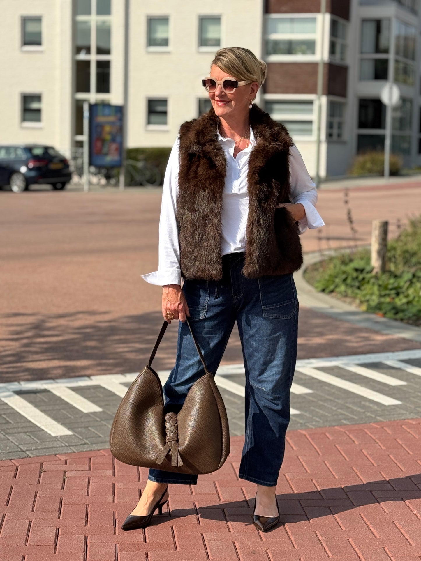 FAKE FUR Bodywarmer