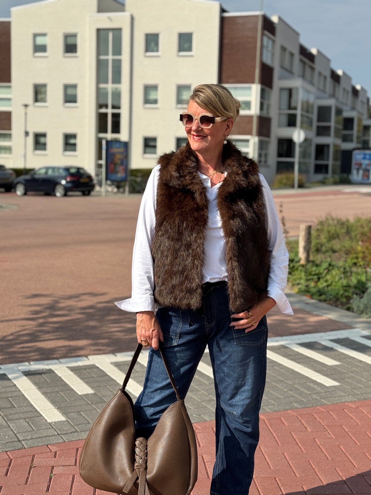 FAKE FUR Bodywarmer