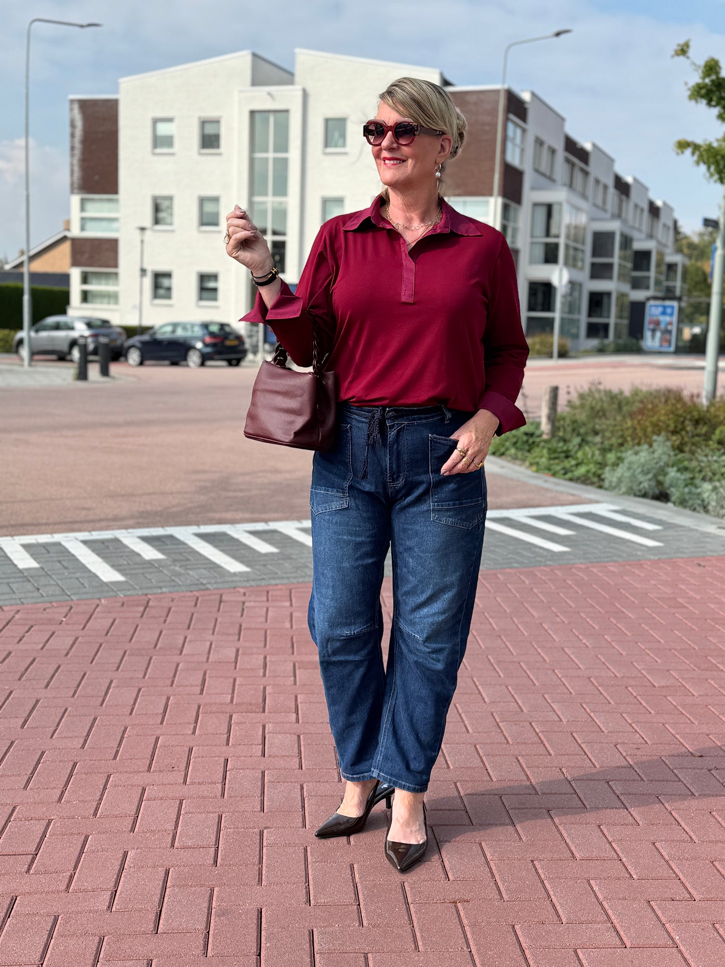 BONA Blouse - Bordeaux