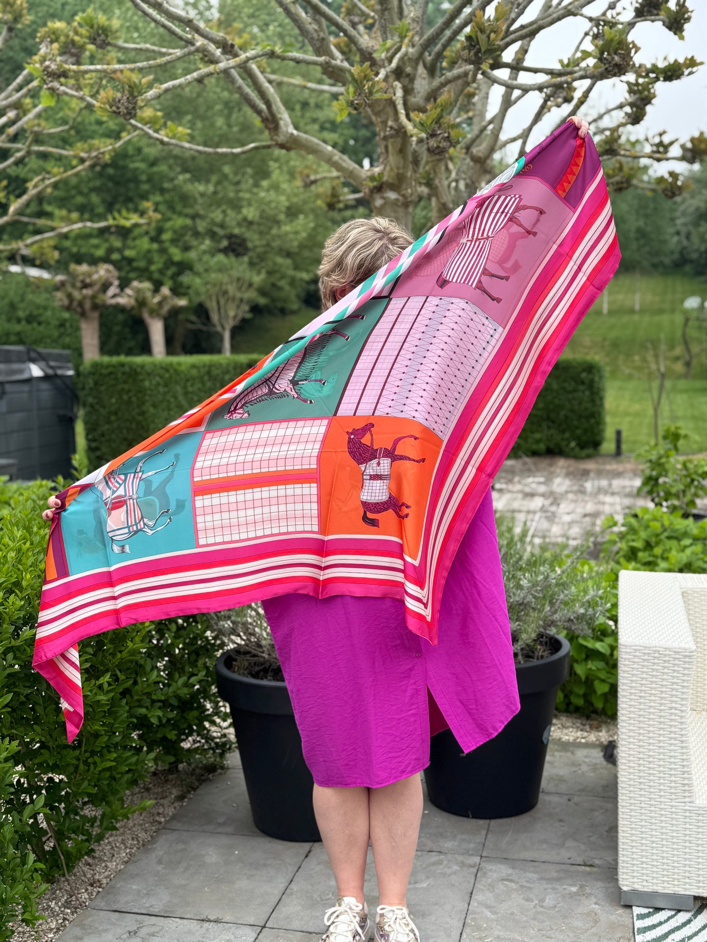 Puntsjaal Fuchsia