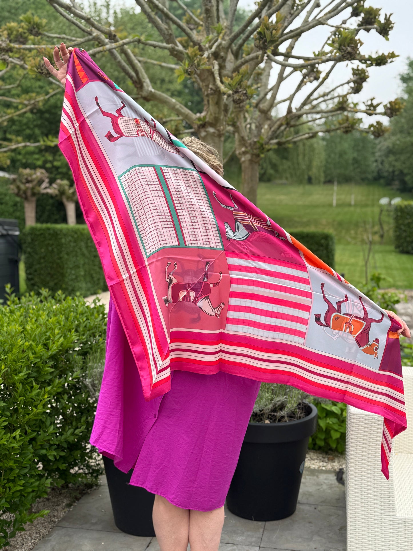 Puntsjaal Fuchsia
