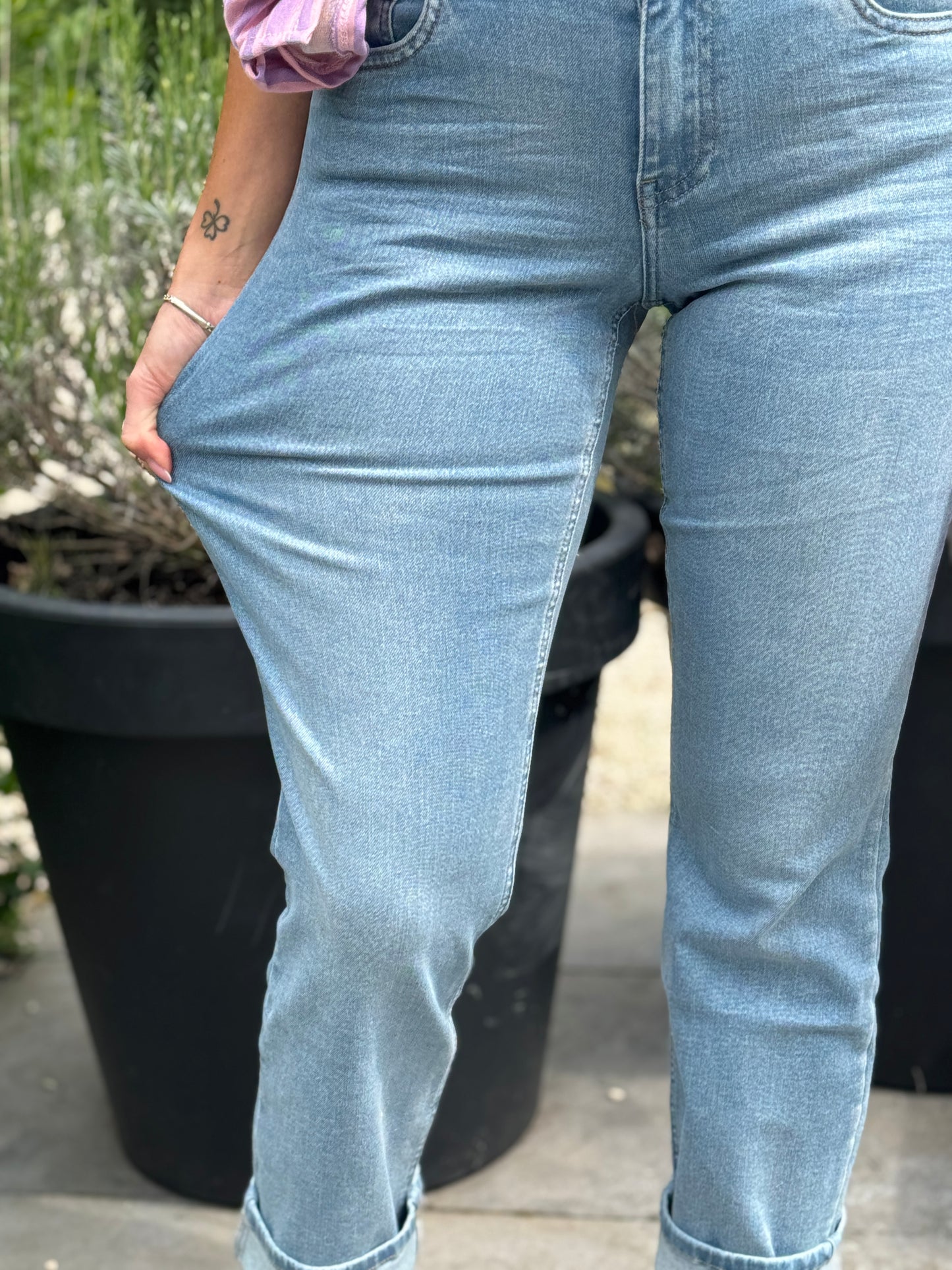 Toxik Mid Waist Jeans - Blauw