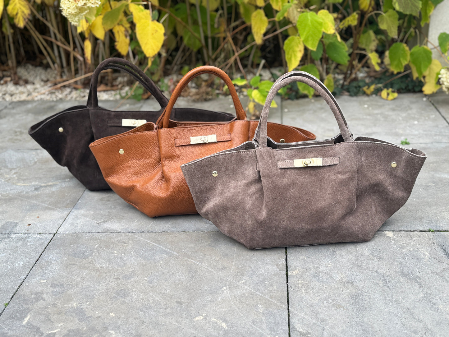 HERMIEN TAS Camel Leer