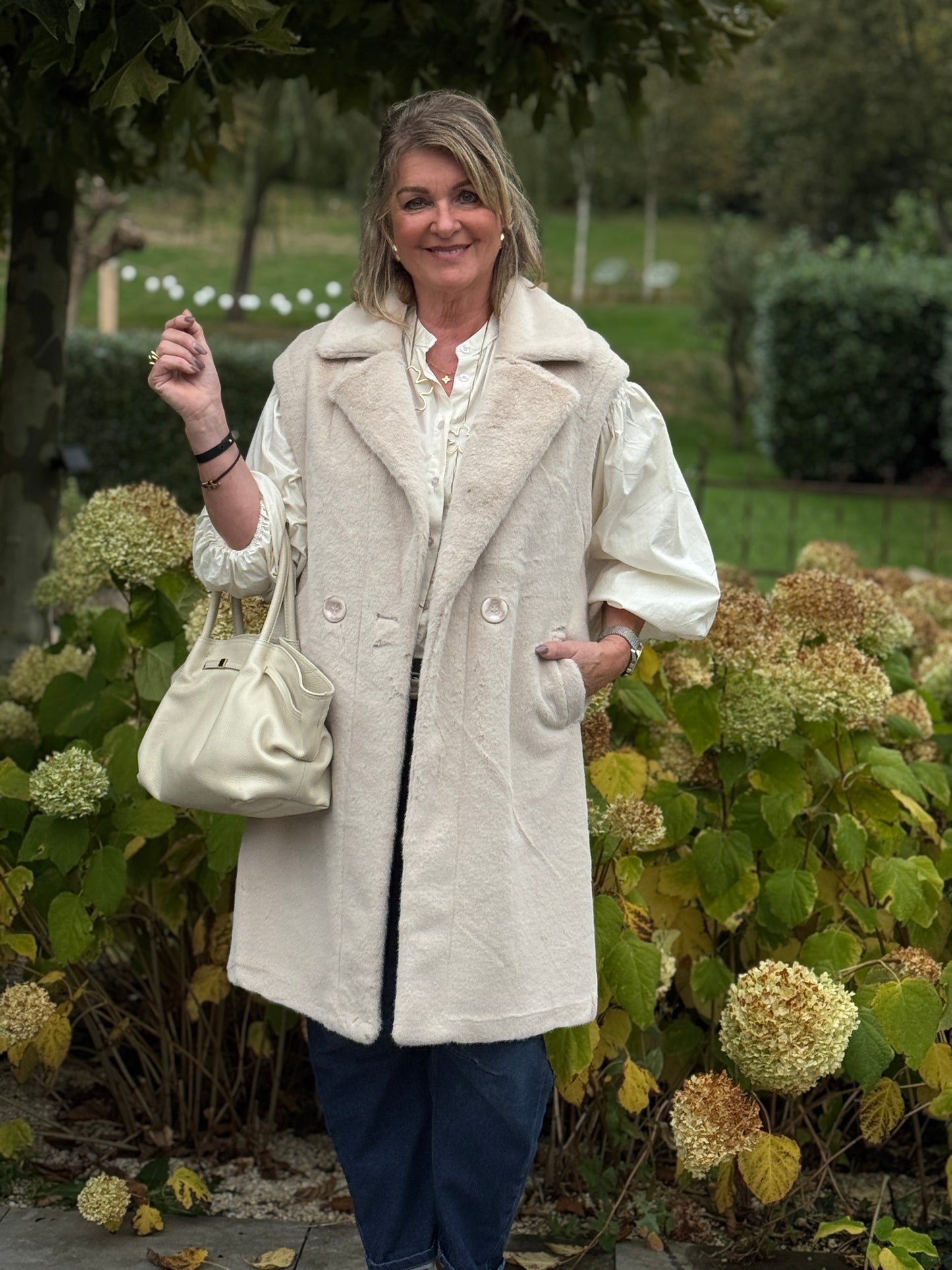 FASCINATE GILET - Beige