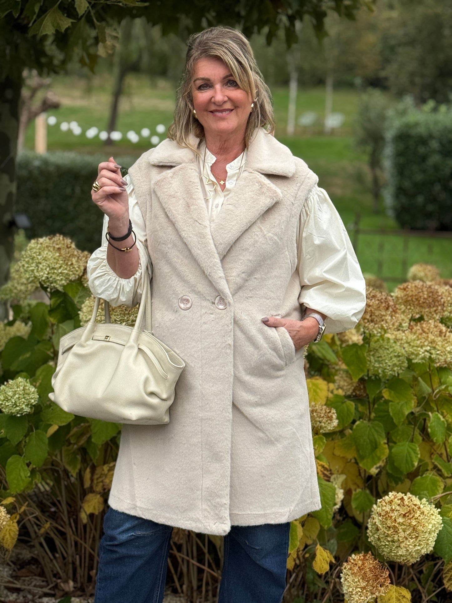 FASCINATE GILET - Beige