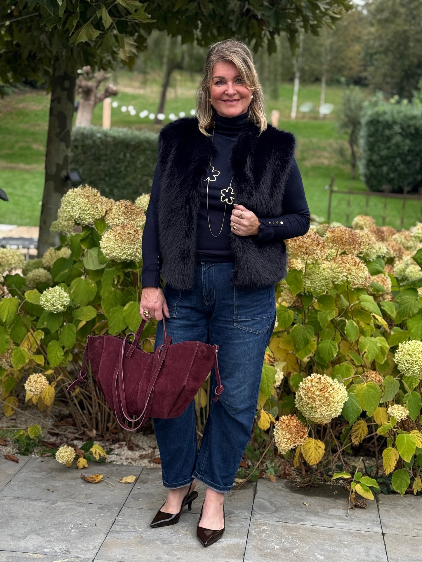 DAVANDI Gilet - Blauw
