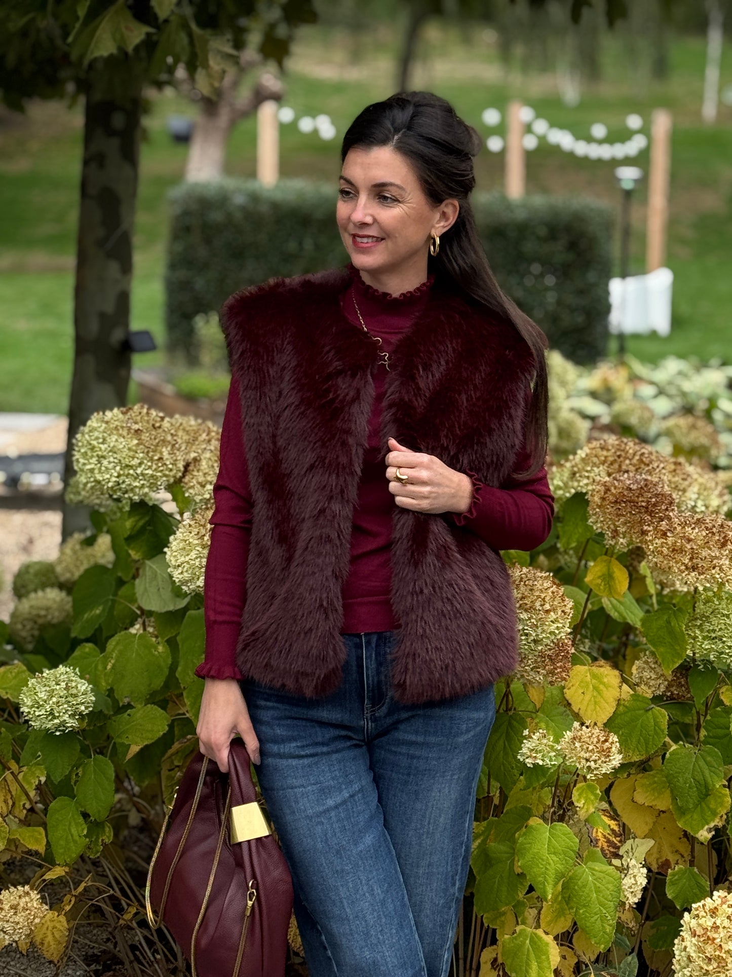 DAVANDI Gilet - Bordeaux