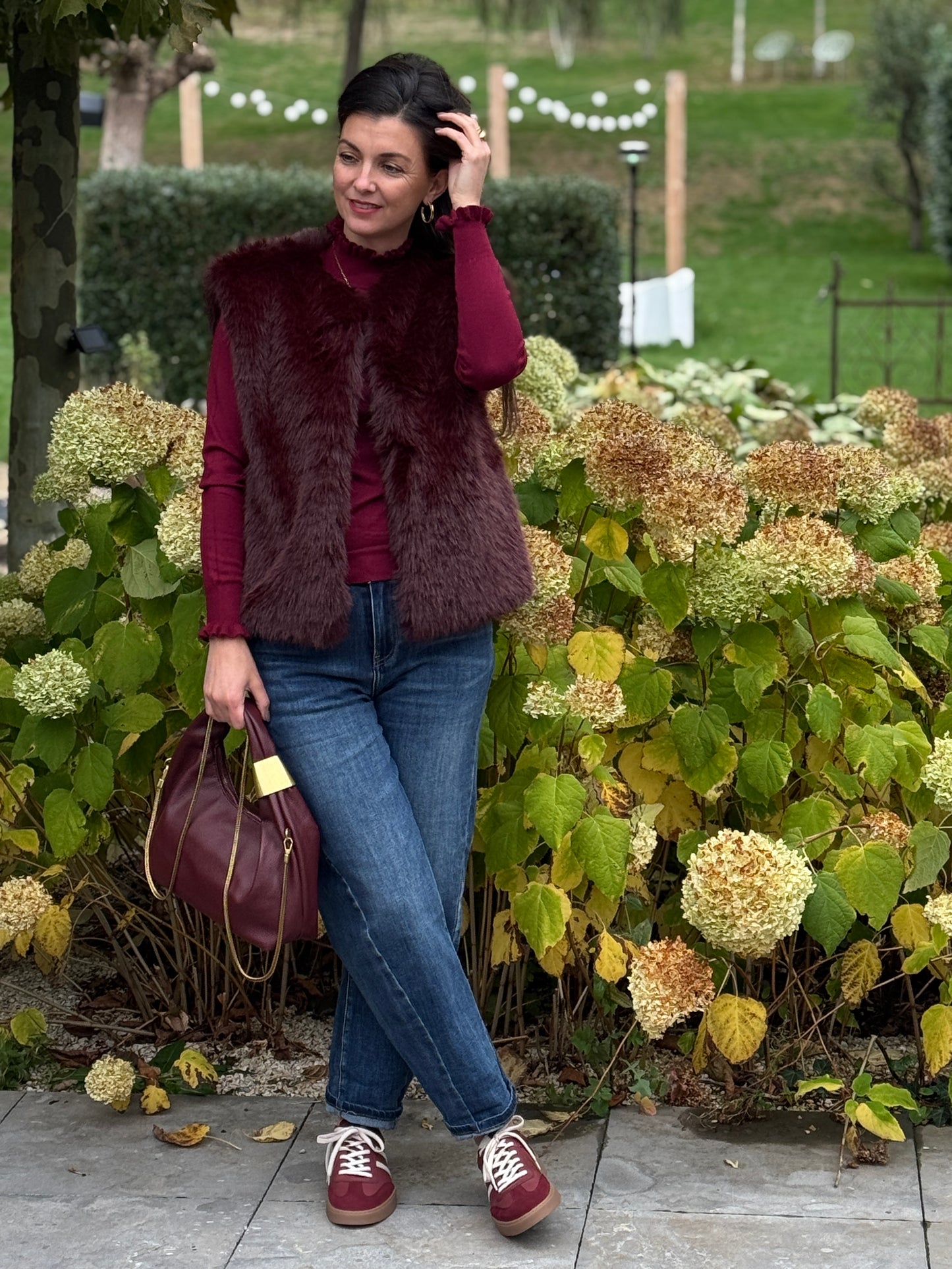 DAVANDI Gilet - Bordeaux