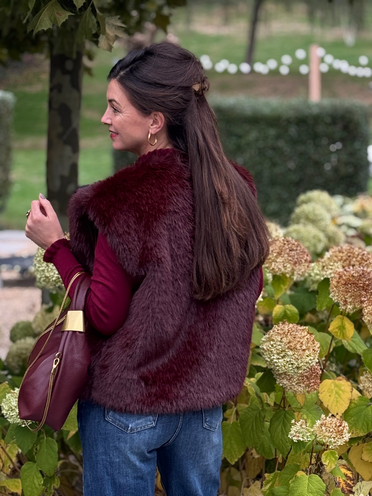 DAVANDI Gilet - Bordeaux