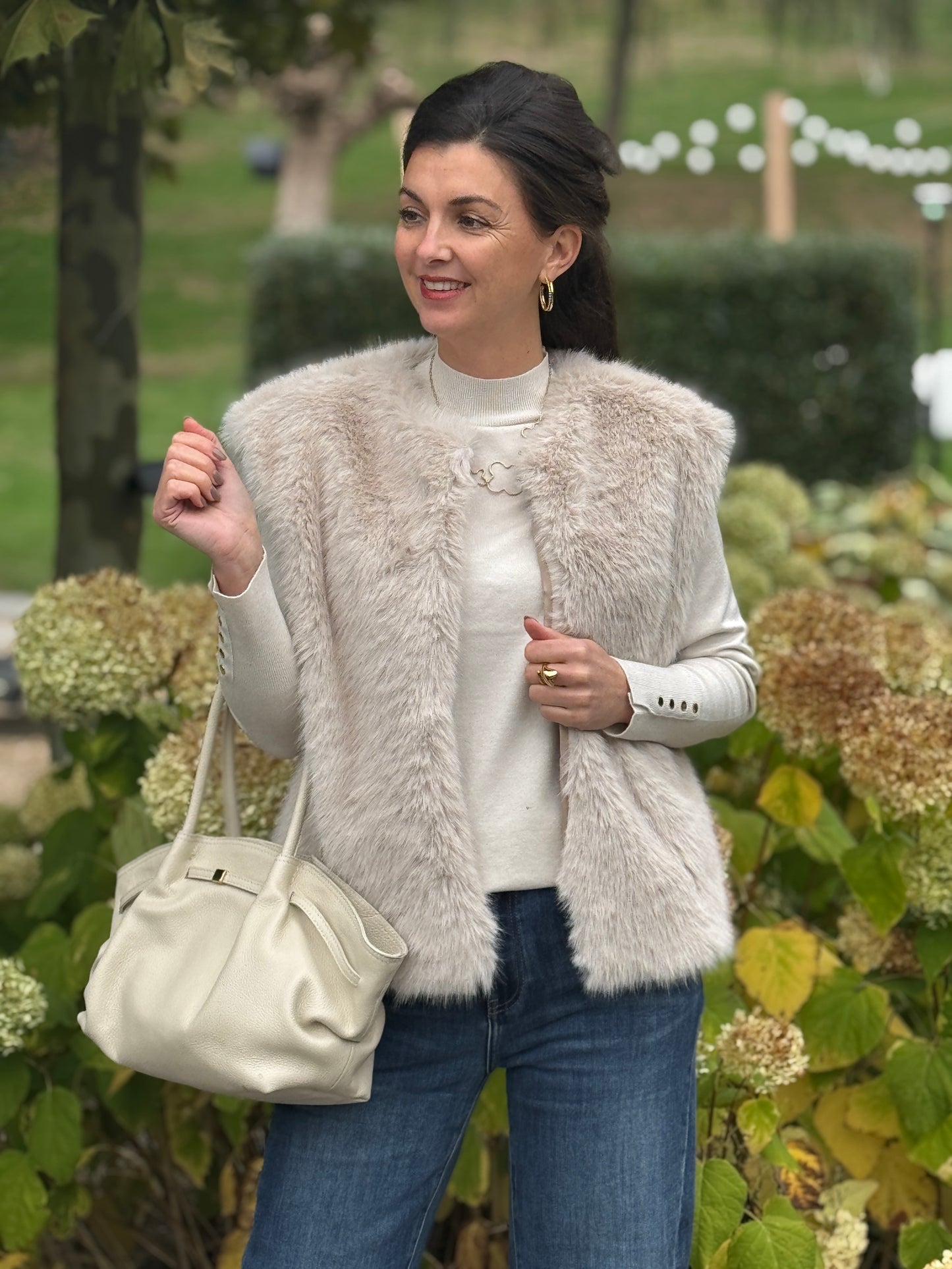 DAVANDI Gilet - Beige