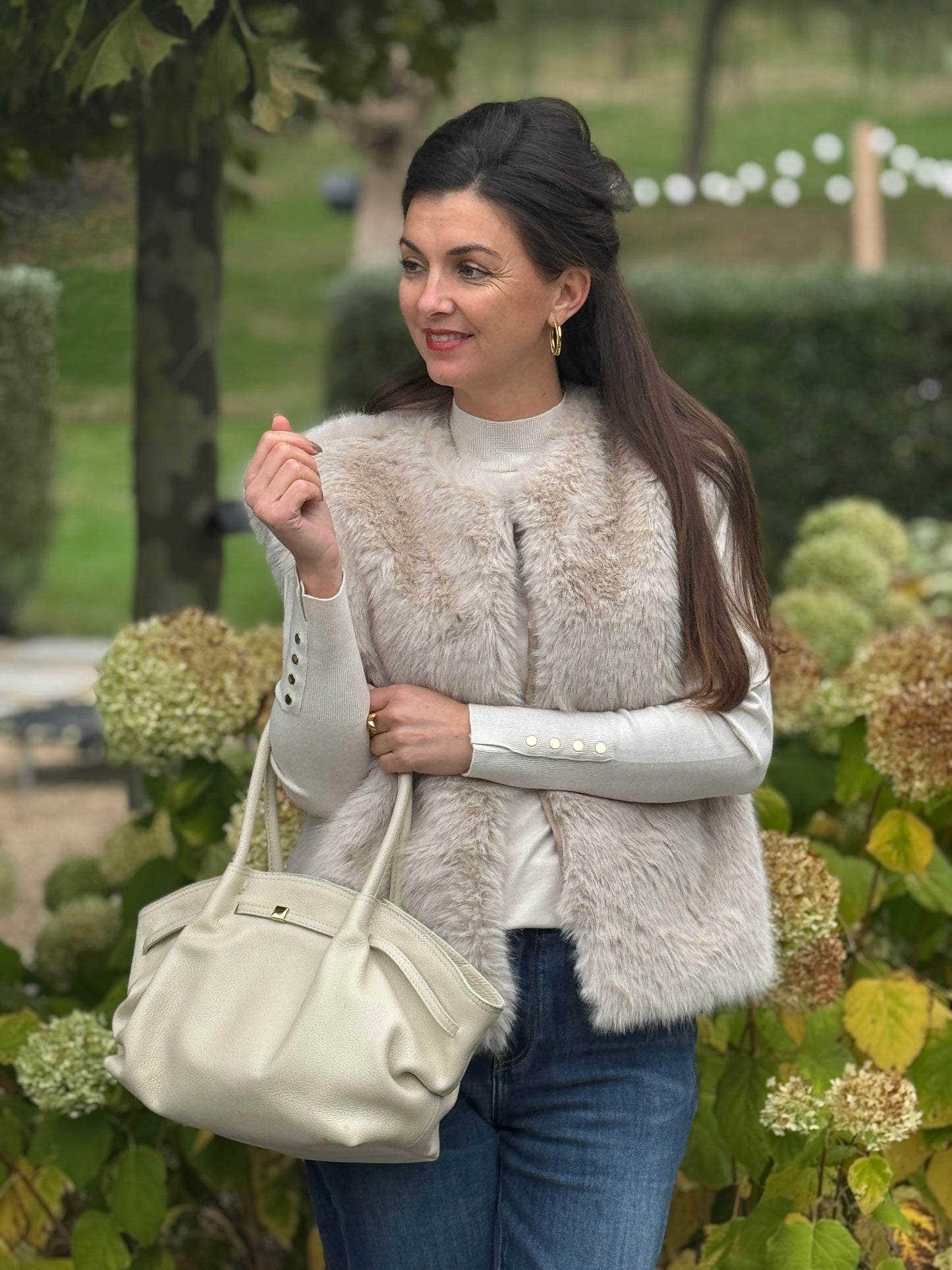 DAVANDI Gilet - Beige