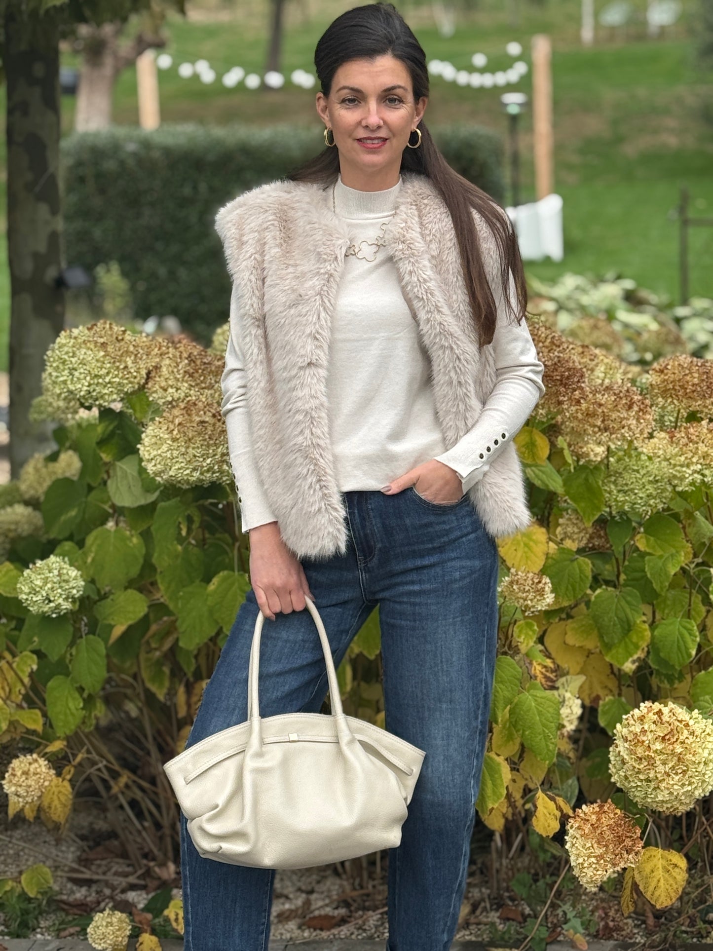 DAVANDI Gilet - Beige