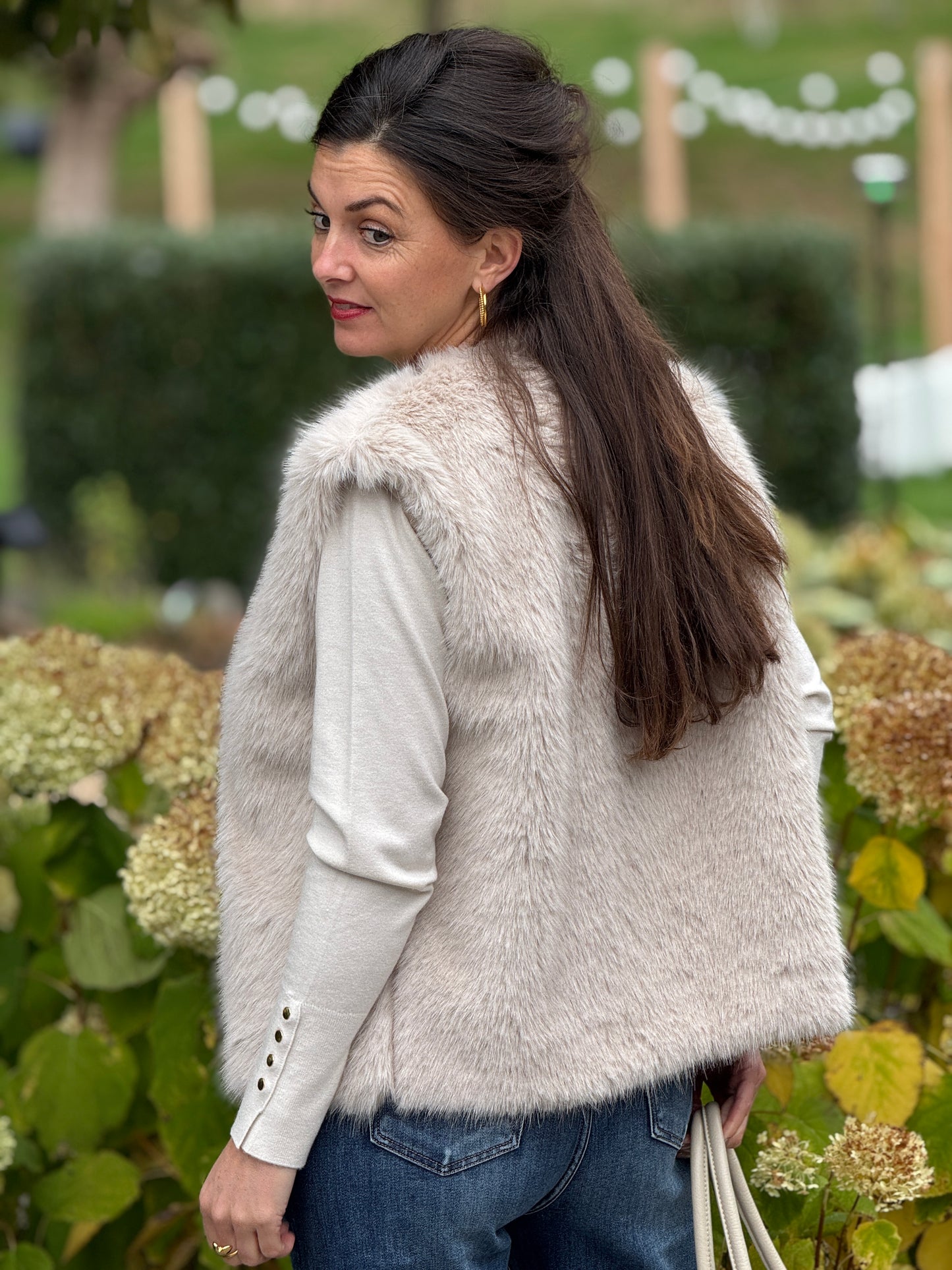 DAVANDI Gilet - Beige
