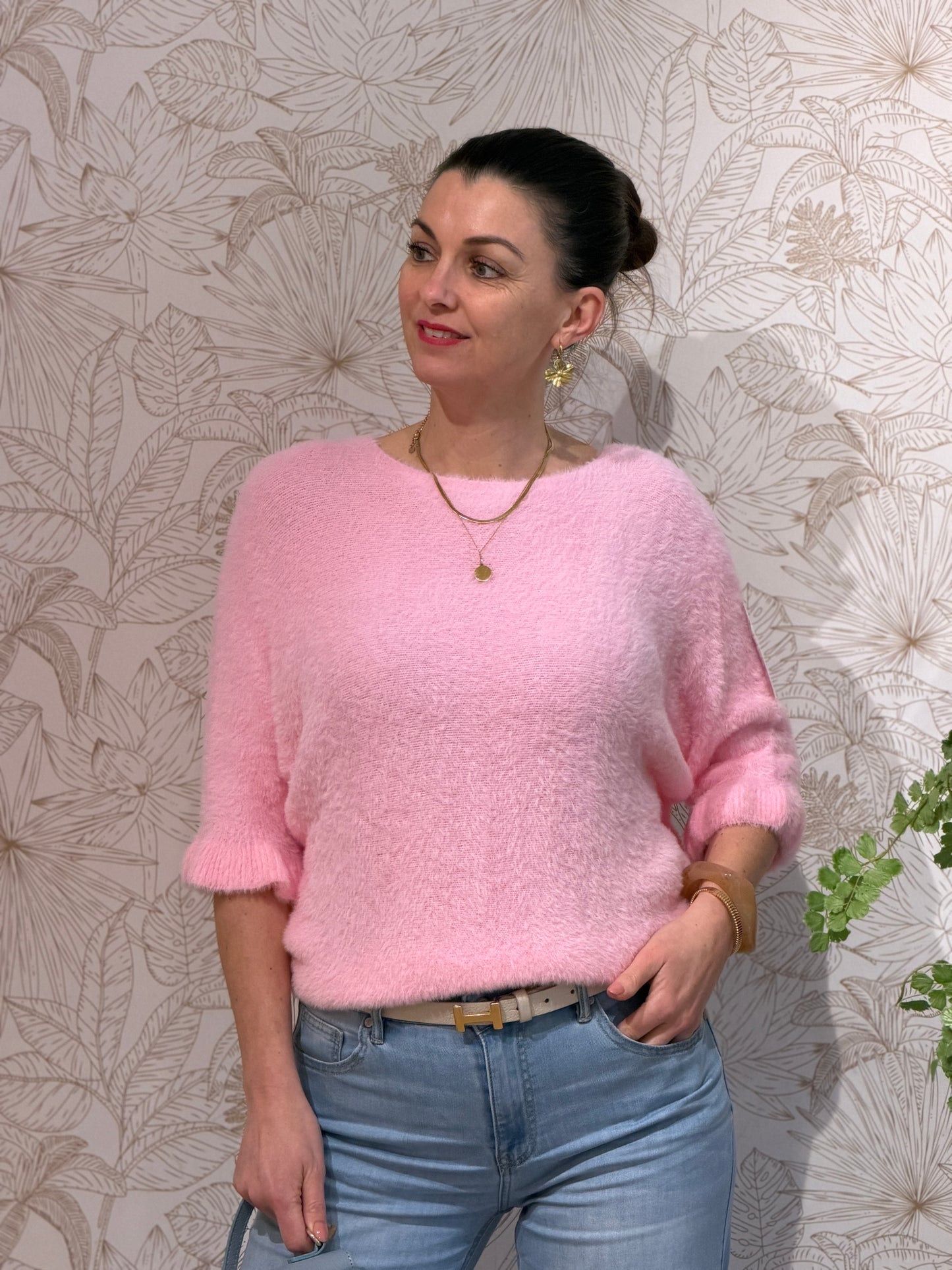 RUFFLE Softie Trui - Roze