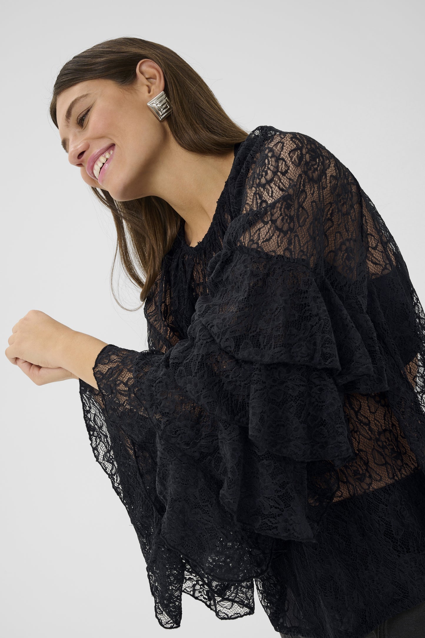 CLEMENCY BLOUSE - Zwart