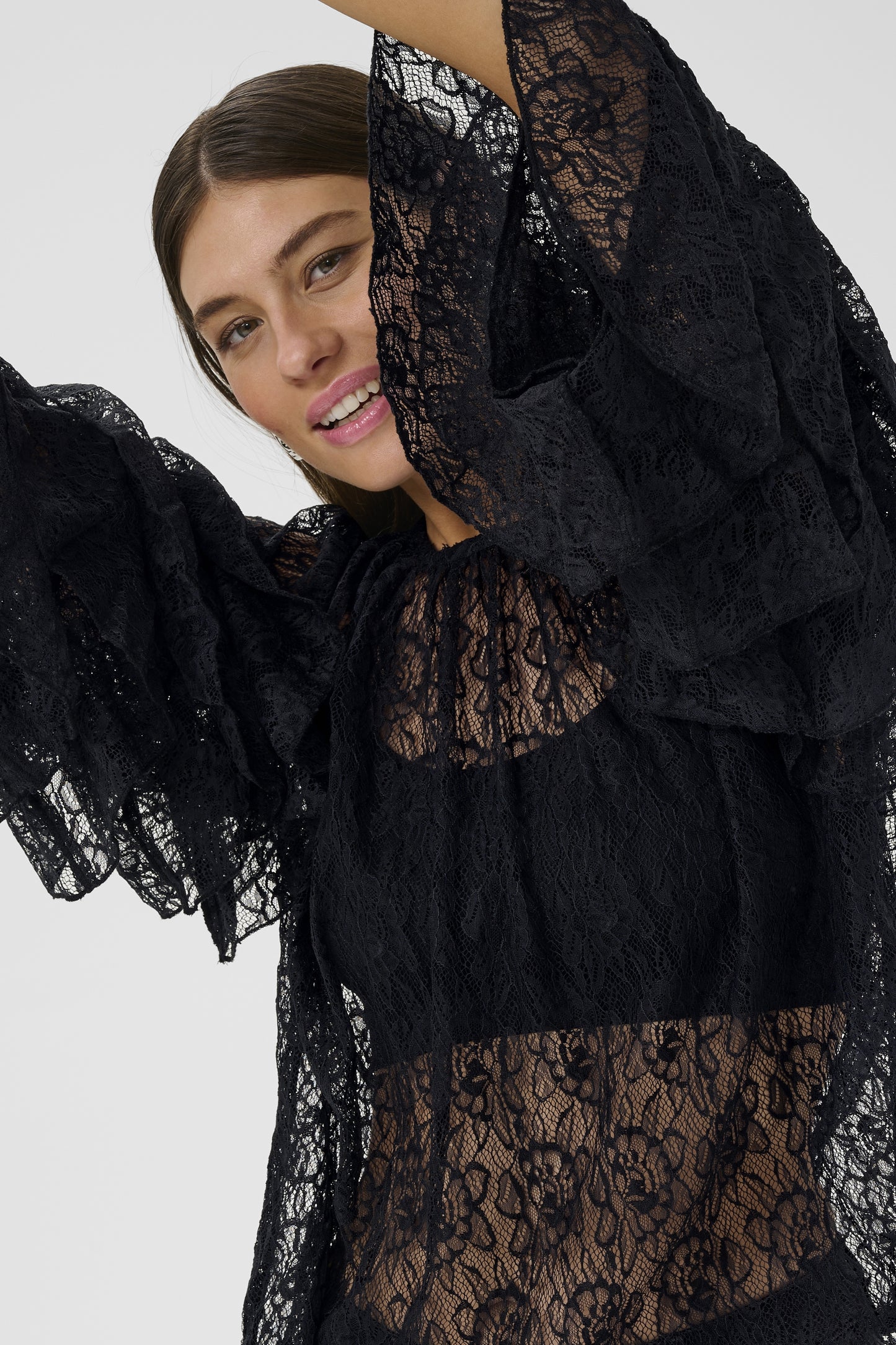 CLEMENCY BLOUSE - Zwart