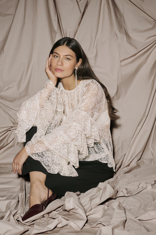 CLEMENCY BLOUSE - Ecru