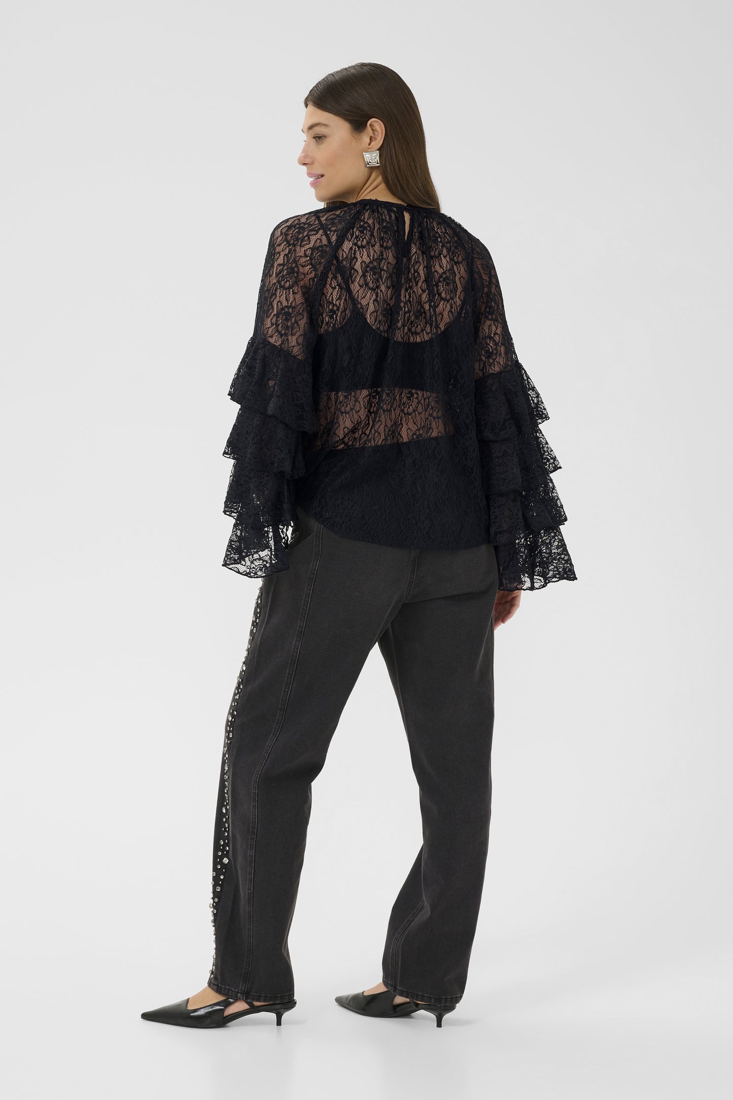 CLEMENCY BLOUSE - Zwart