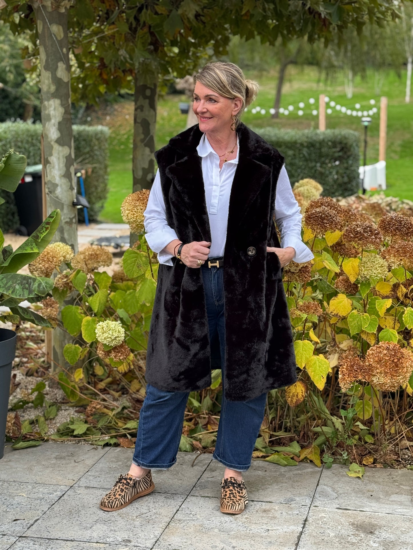 FASCINATE GILET - Zwart