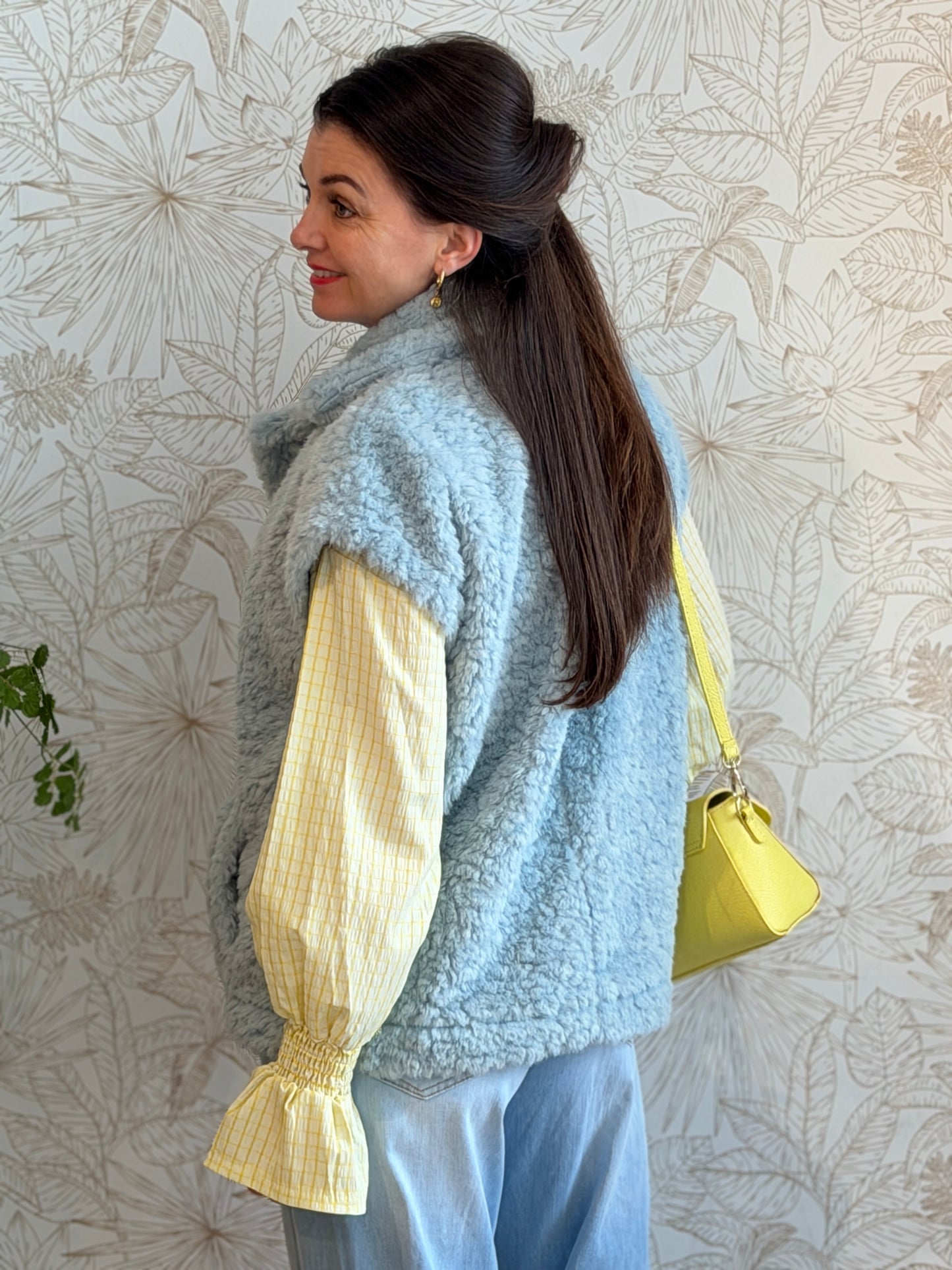 FLUFFY Gilet - Blauw