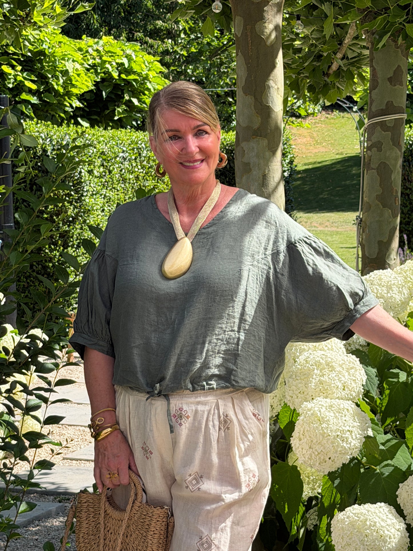 LONA BLOUSE - GROEN