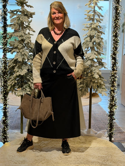 ROXY Leatherlook Rok - Zwart