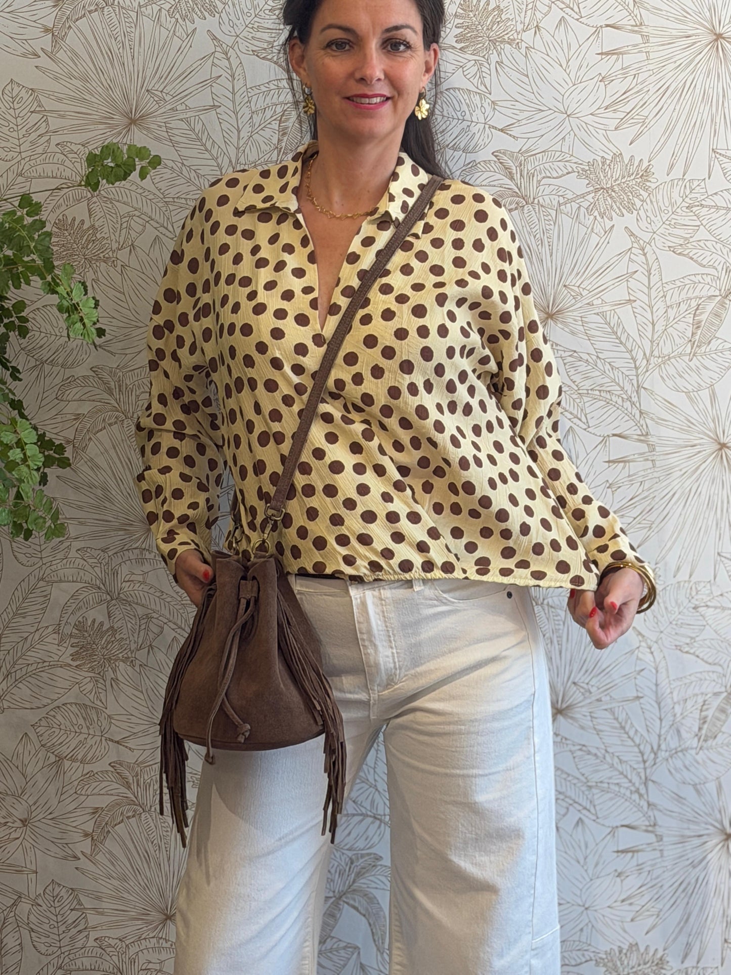DOTS Blouse - Geel