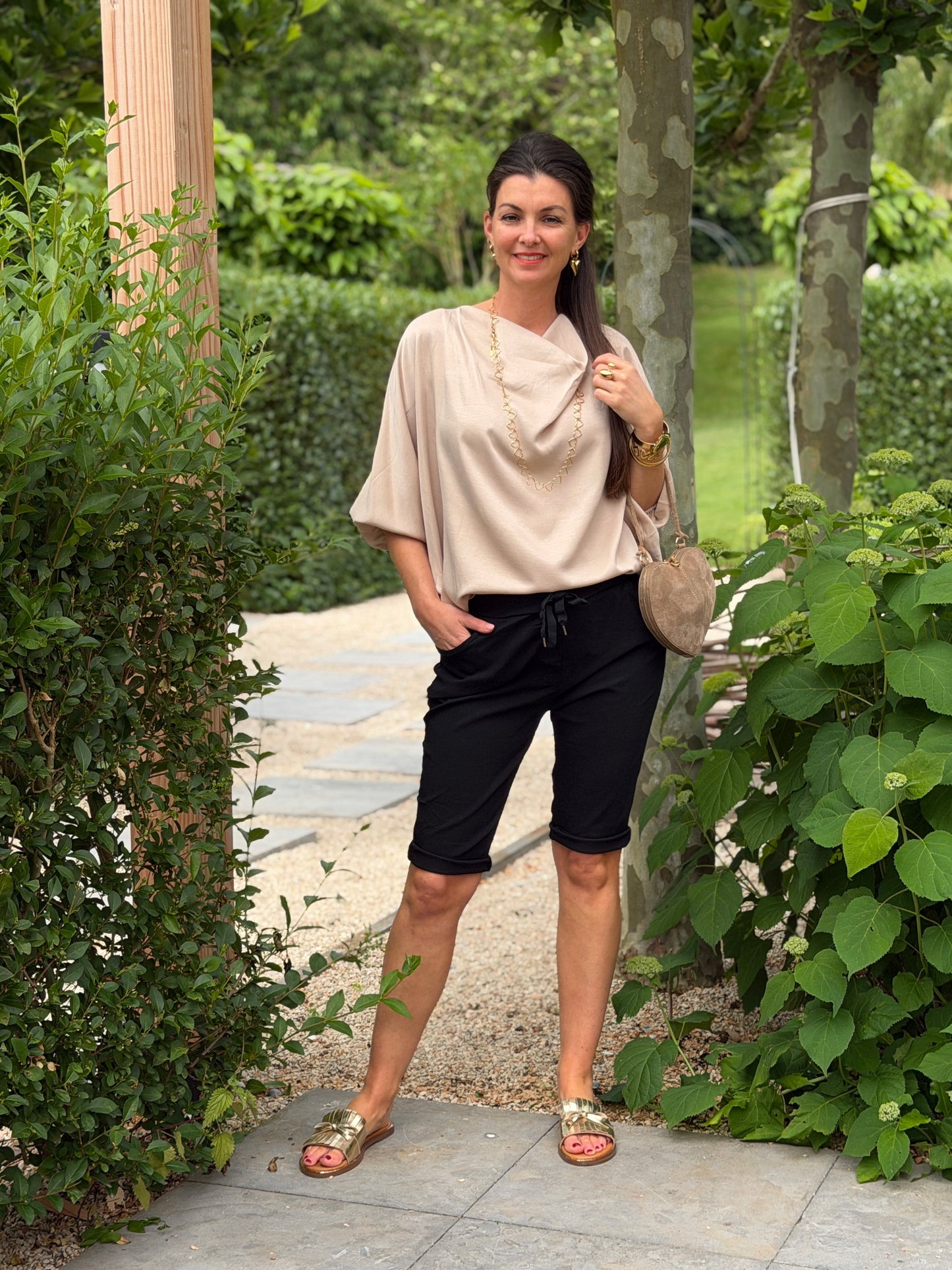 BONA SATINLOOK BLOUSE
