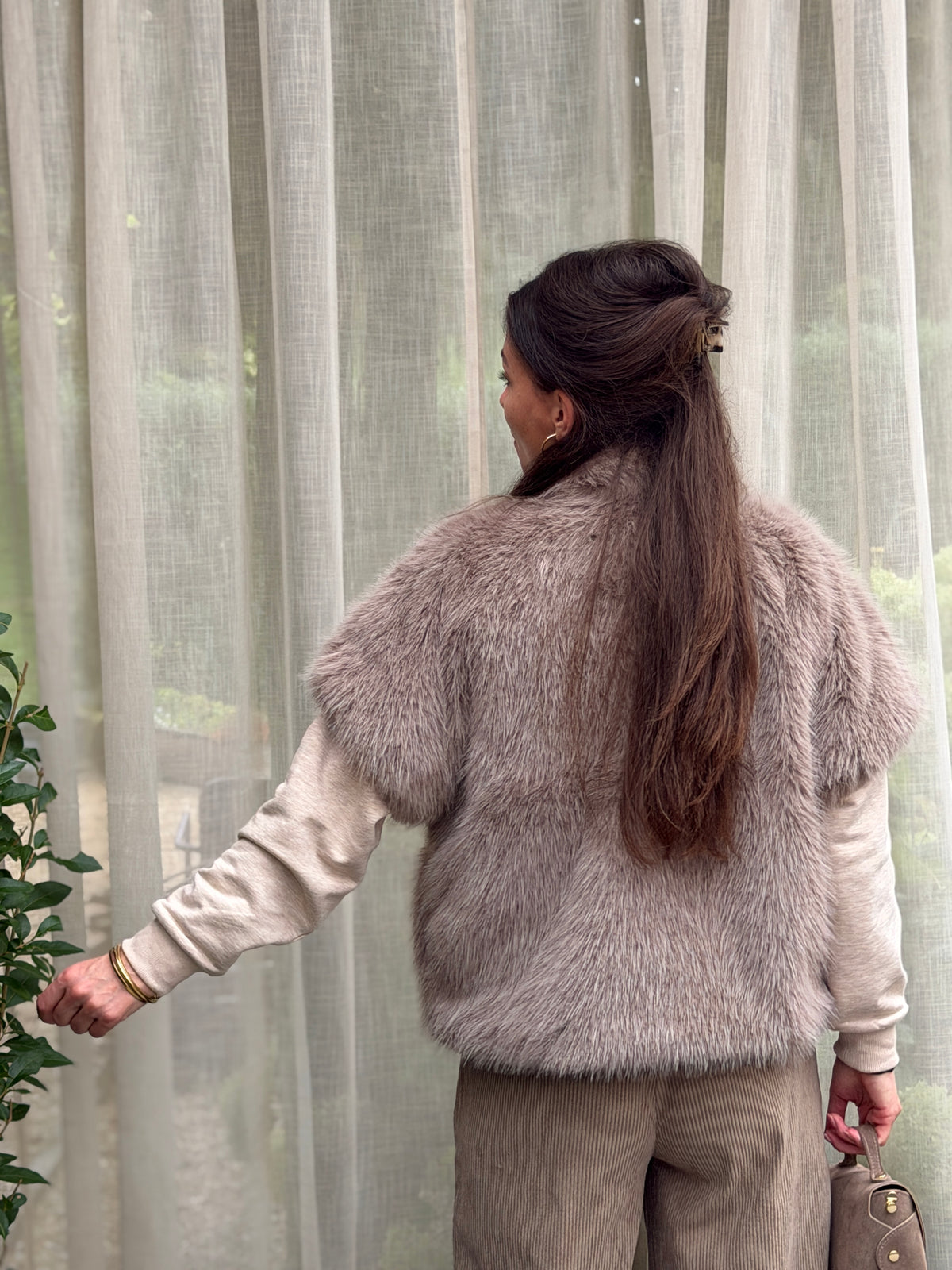JENNA GILET - TAUPE