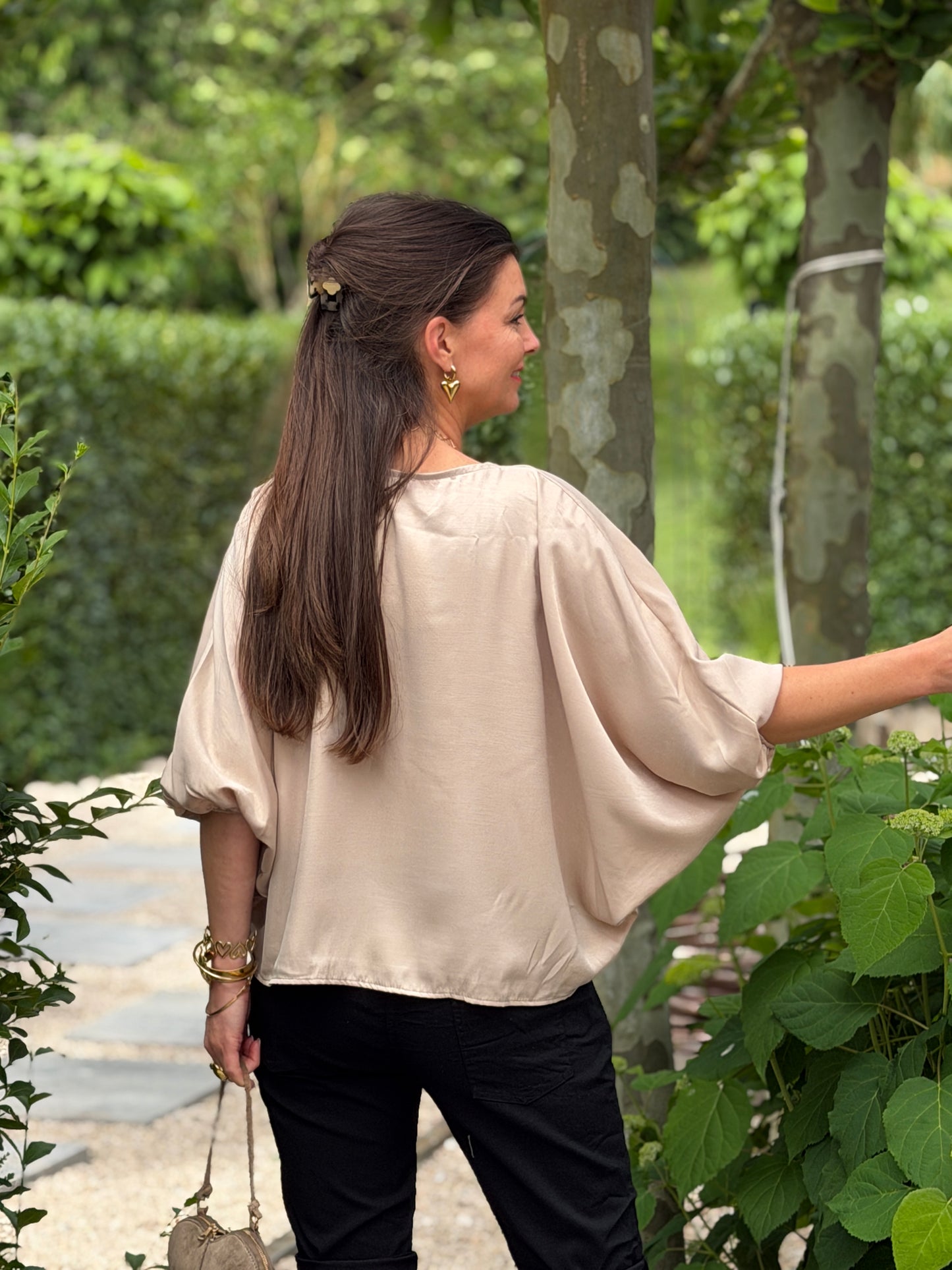 BONA SATINLOOK BLOUSE