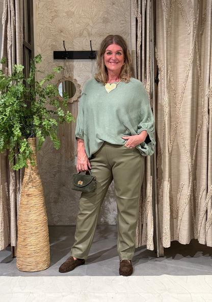 BRITT VEST - GROEN