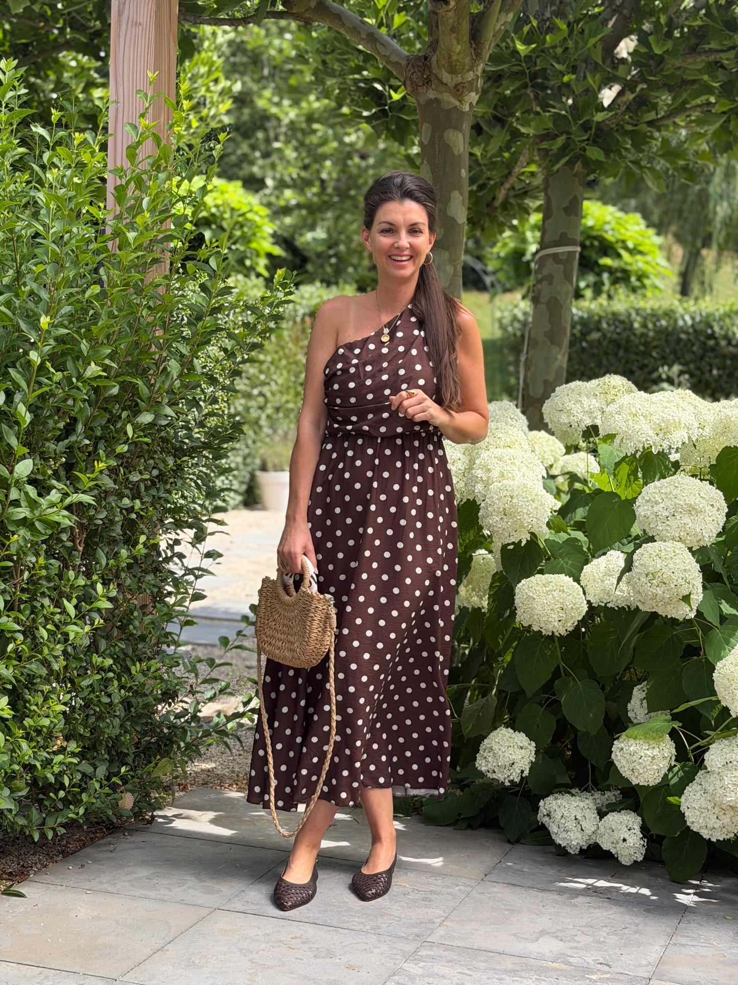 OFF SHOULDER JURK - DOTTY