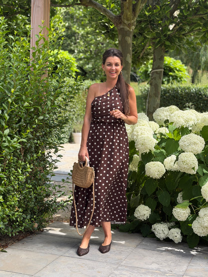 OFF SHOULDER JURK - DOTTY