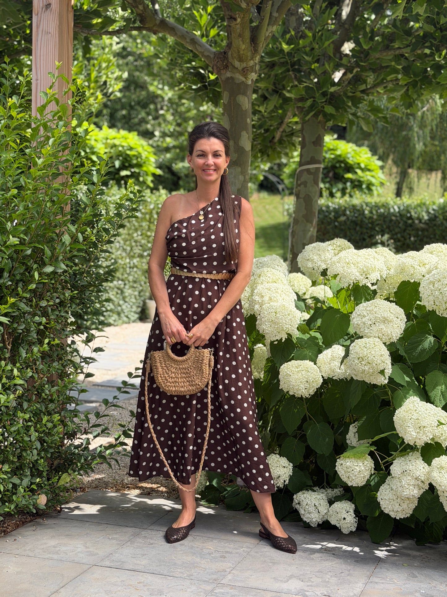 OFF SHOULDER JURK - DOTTY