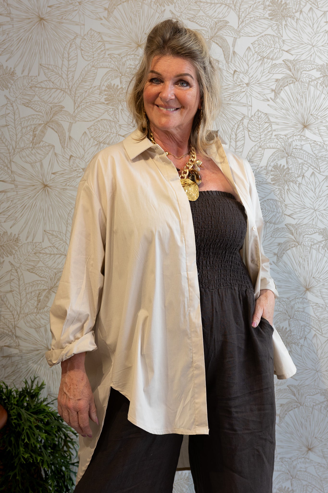 KYA BLOUSE - BEIGE