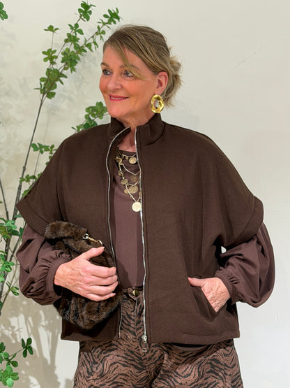 FAYE GILET - BRUIN