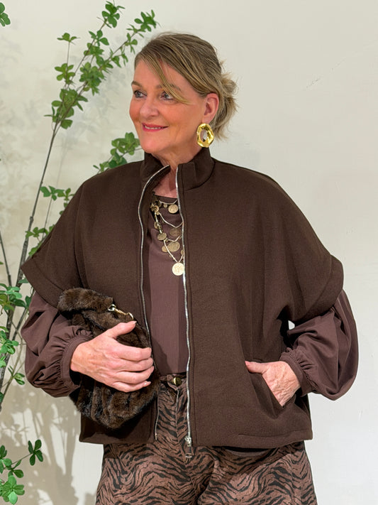 FAYE GILET - BRUIN