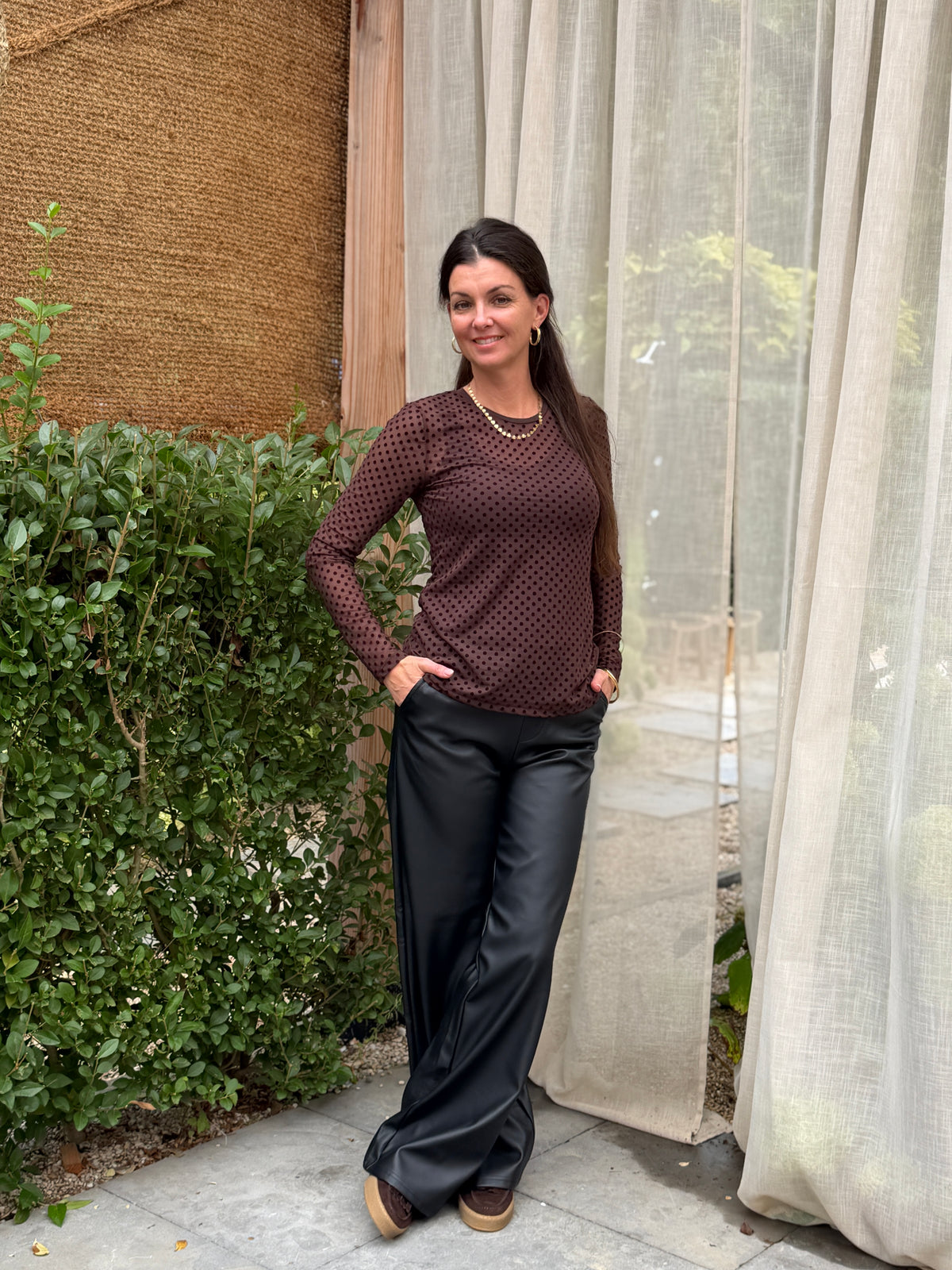 LAYA MESH SHIRT - DOT
