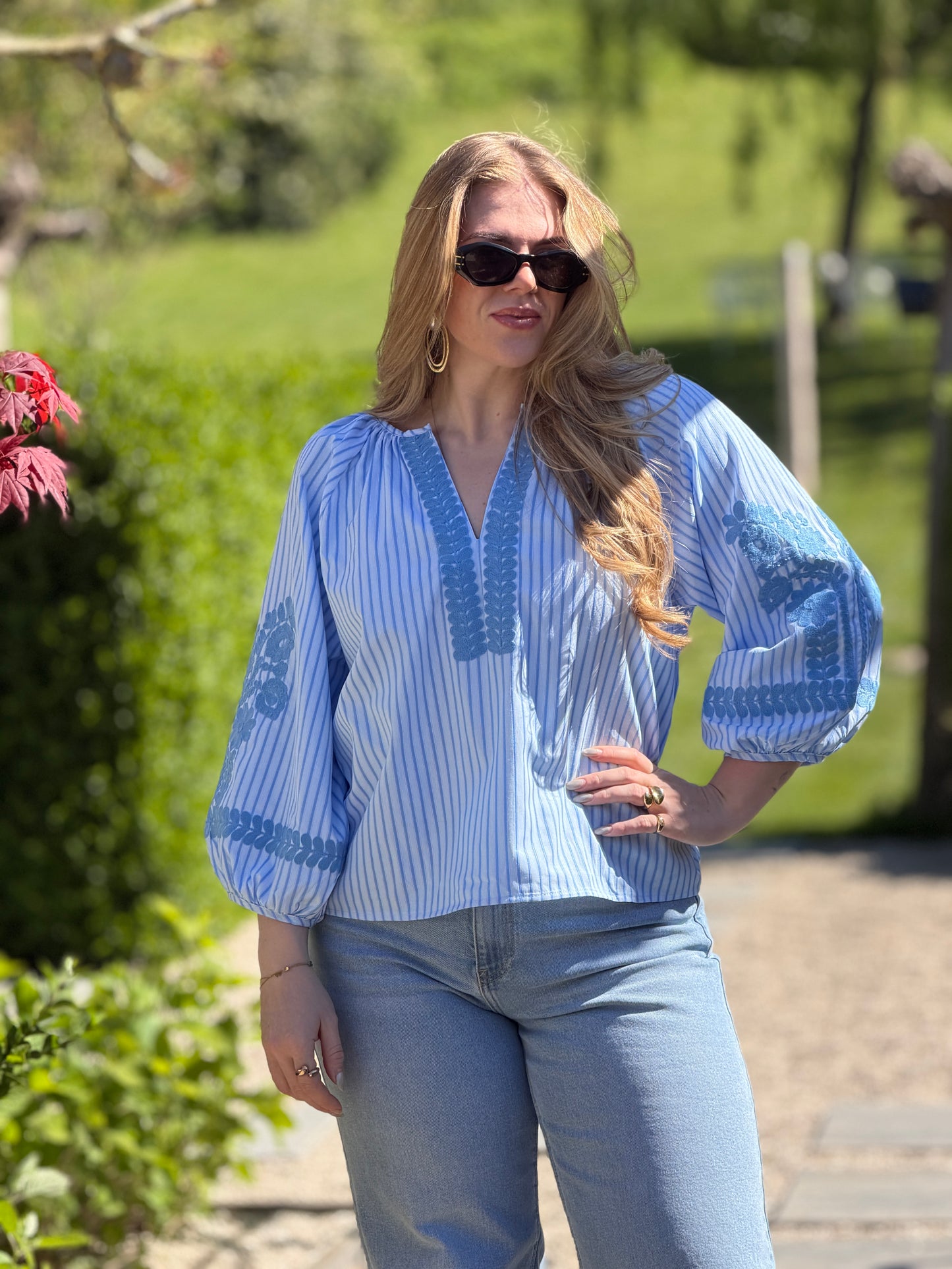 ALUNA Blouse - Blauw