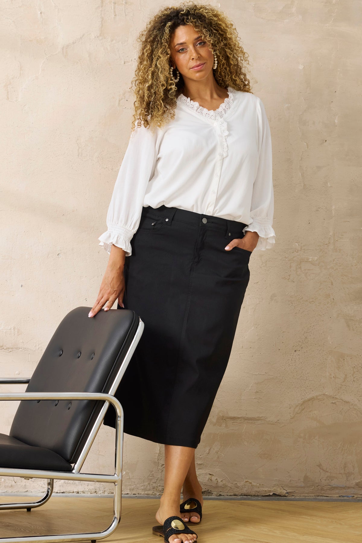 Shape-Oberteil – Schwarz