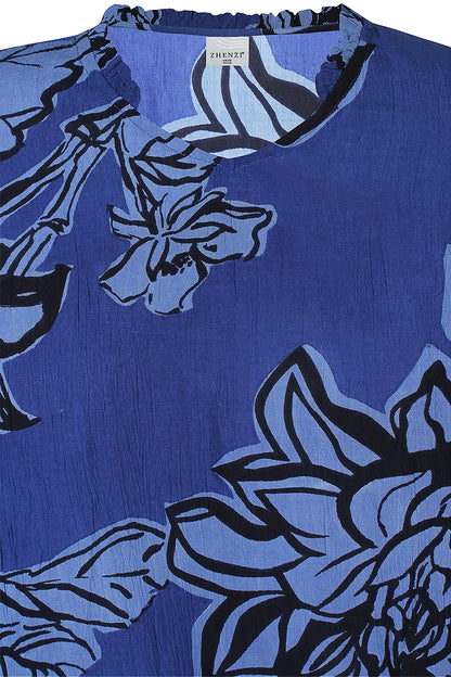 KESHA BLOUSE - BLAUW