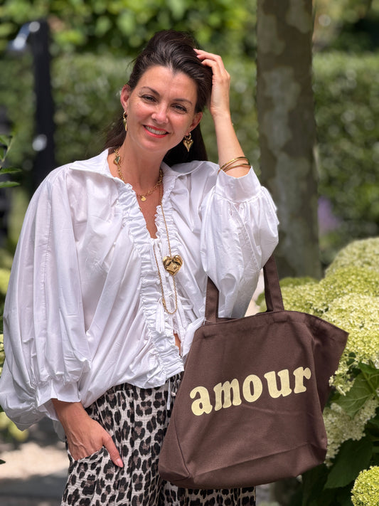 BOBBIO BLOUSE - WIT