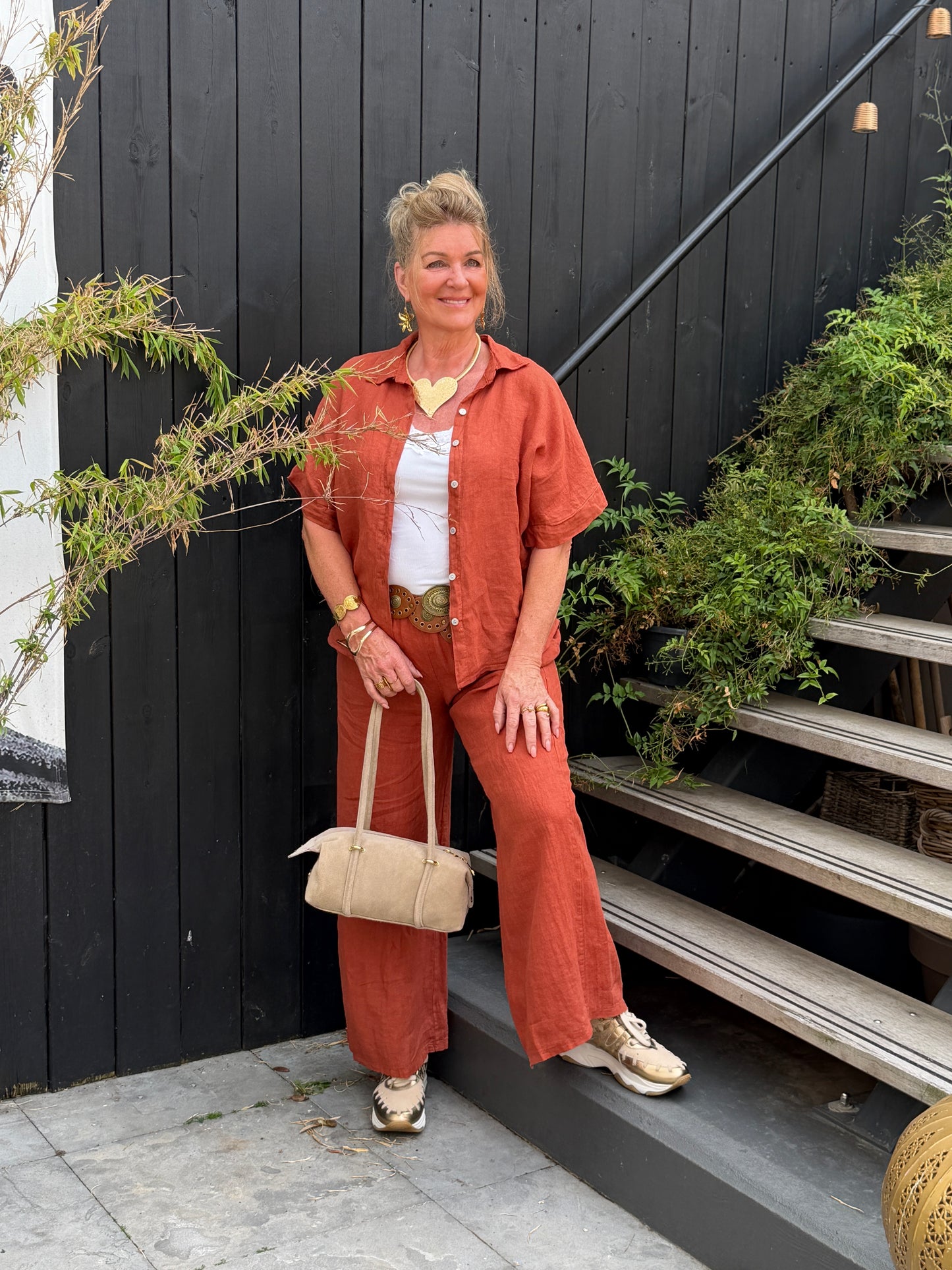ELLA BLOUSE - BRIQUE