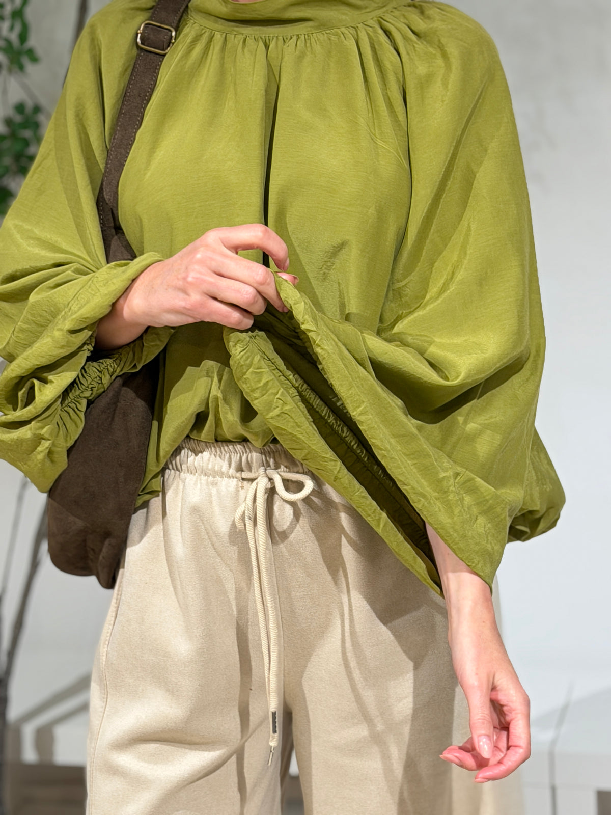 POSA  BLOUSE - GROEN