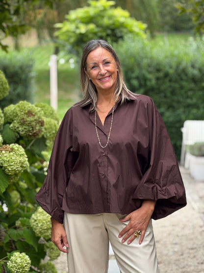BALI BLOUSE PLUS - BRUIN